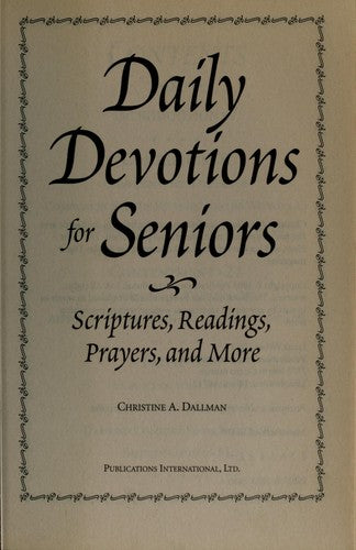 Daily Devotions For Seniors