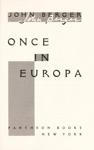 Once In Europa
