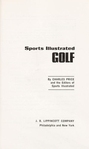 Sports Illustrated Golf, (The Sports Illustrated Library)