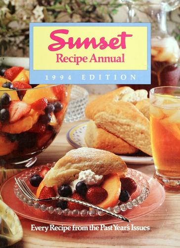Sunset Recipe Annual 1994 Edition
