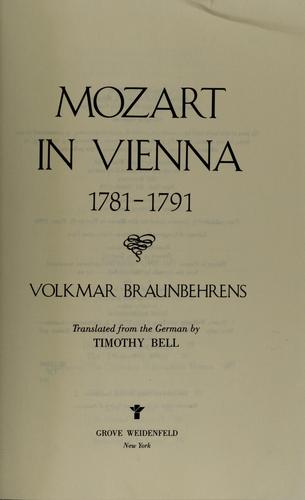 Mozart In Vienna 1781-1791
