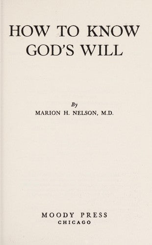 How to know God's will