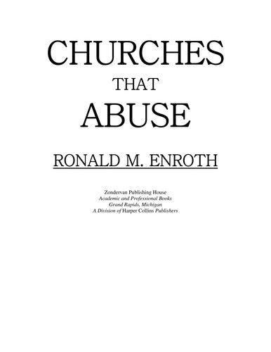 Churches That Abuse