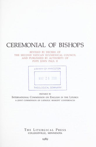 Ceremonial Of Bishops