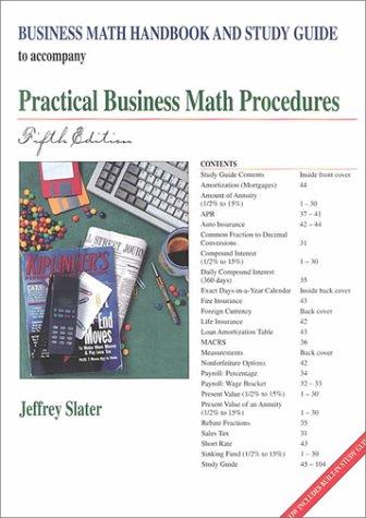 Business Math Handbook And Study Guide To Accompany Practical Business Math Procedures Fifth Edition