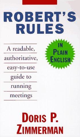 Robert's Rules In Plain English