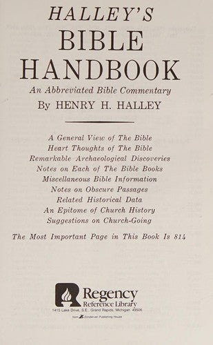 Halley's Bible Handbook: An Abbreviated Bible Commentary)