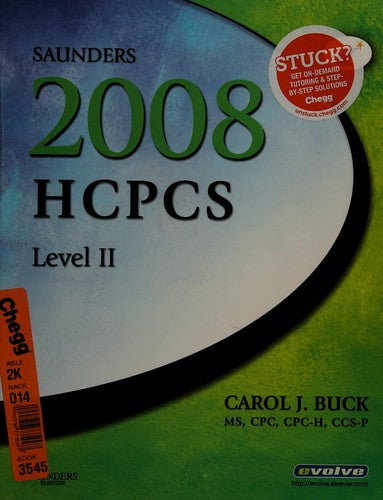 Saunders 2008 Hcpcs Level Ii (Standard Edition) (Saunders Hcpcs Level Ii)